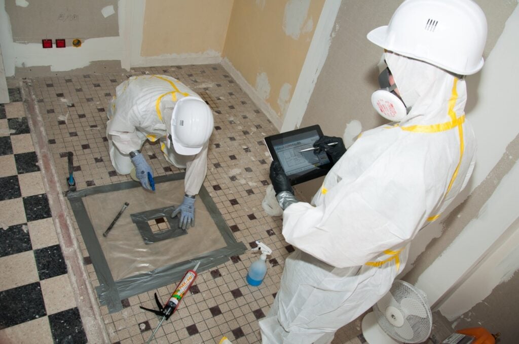 Amiante avant travaux démol diagnostic